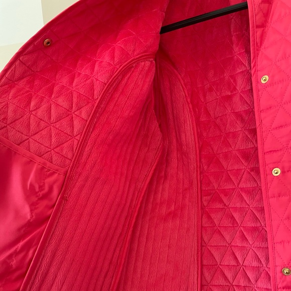 Hot Pink Quilted Jacket with Faux Fur Lining - Picture 2 of 4